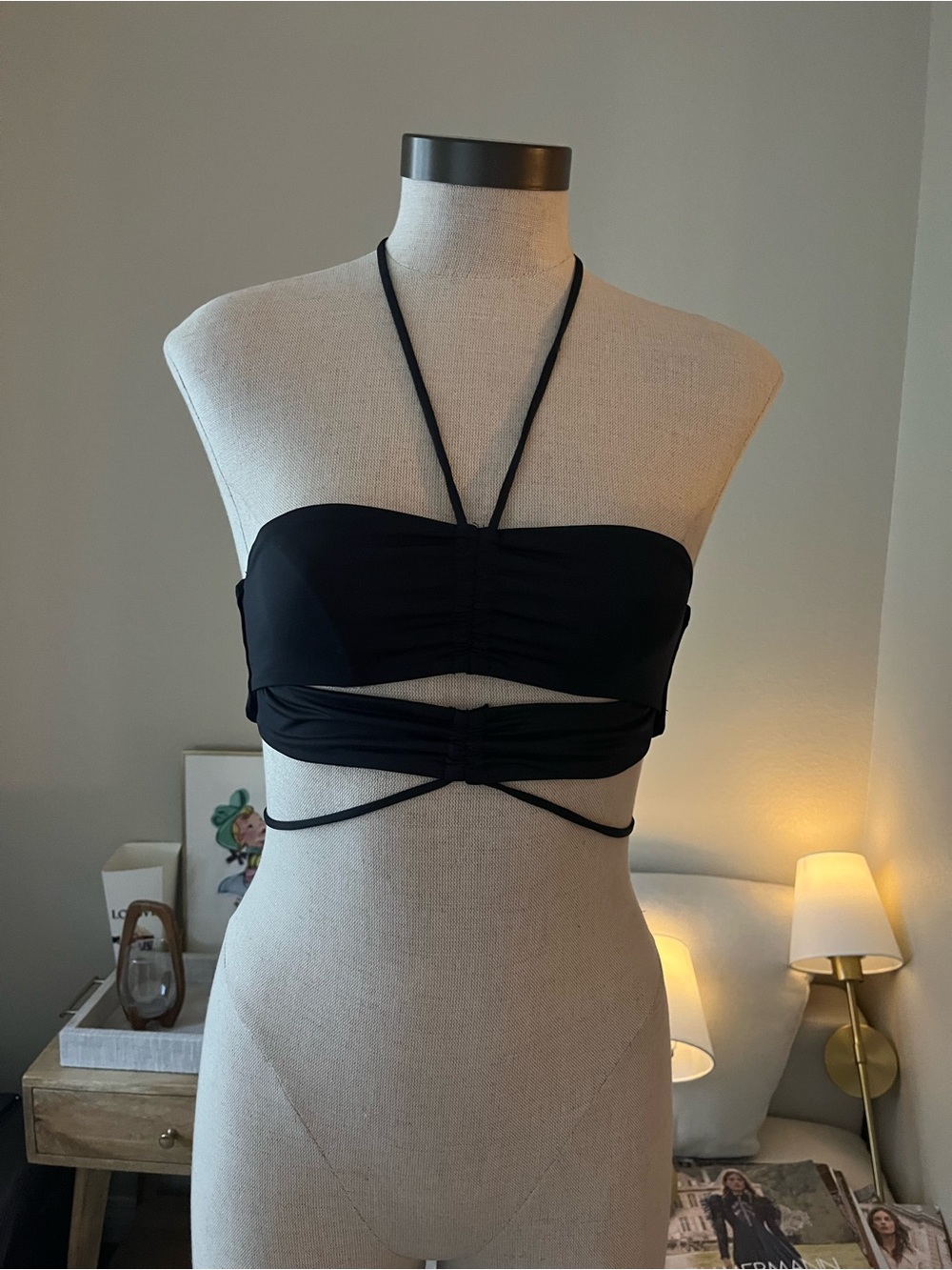 FRANKIES BIKINIS 🌴🎀🌴 Black TOP 🌴 - Picture 3 of 7
